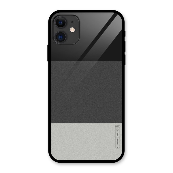 Pastel Black and Grey Glass Back Case for iPhone 11