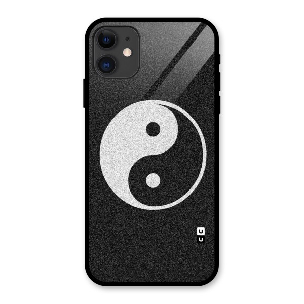 Peace Disorted Glass Back Case for iPhone 11