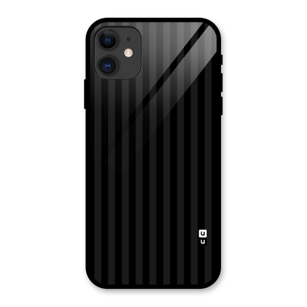 Pleasing Dark Stripes Glass Back Case for iPhone 11
