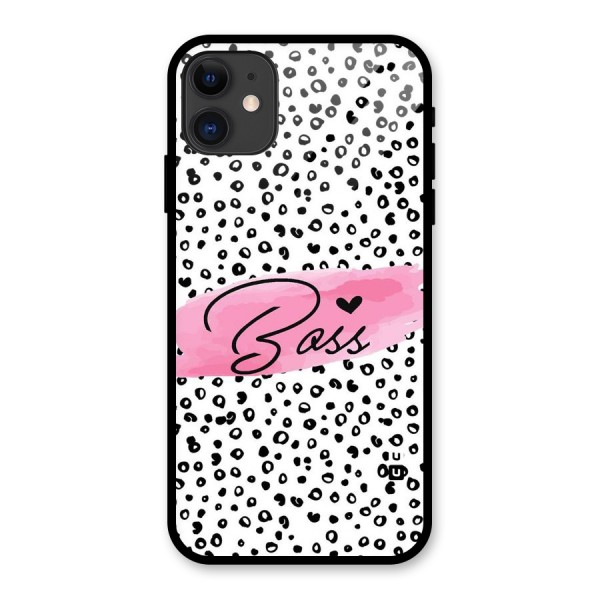 Polka Boss Glass Back Case for iPhone 11