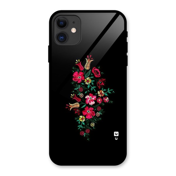 Pretty Allure Flower Glass Back Case for iPhone 11