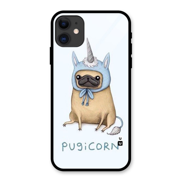 Pugicorn Glass Back Case for iPhone 11