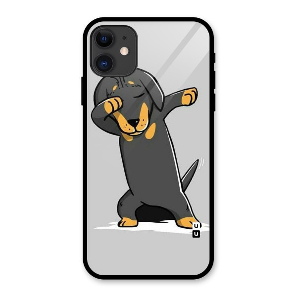 Puppy Dab Glass Back Case for iPhone 11
