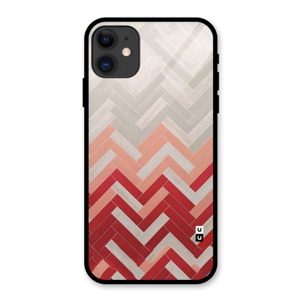 Reds and Greys Glass Back Case for iPhone 11