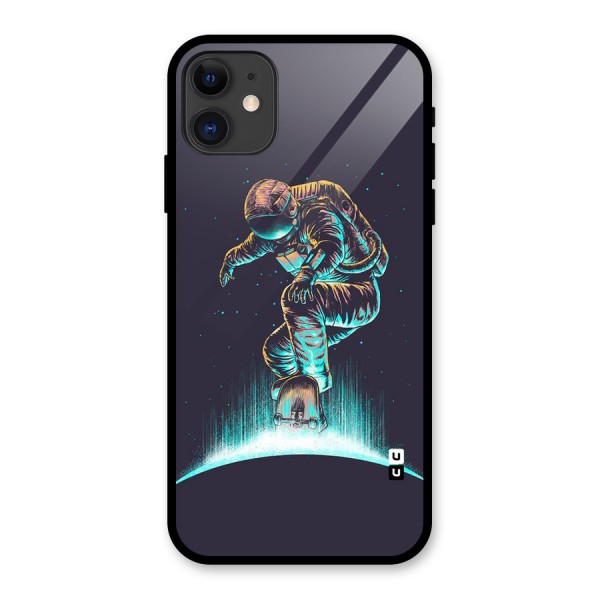 Rolling Spaceman Glass Back Case for iPhone 11