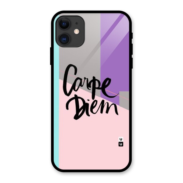 Stripes Black Diem Glass Back Case for iPhone 11