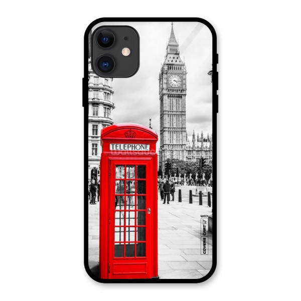 Telephone Booth Glass Back Case for iPhone 11