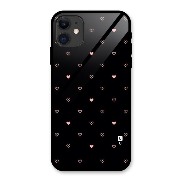 Tiny Little Pink Pattern Glass Back Case for iPhone 11