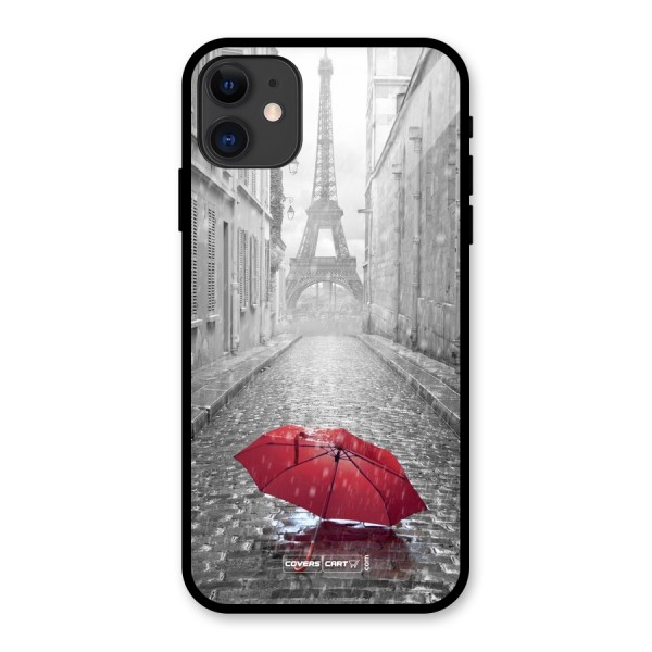 Umbrella Paris Glass Back Case for iPhone 11