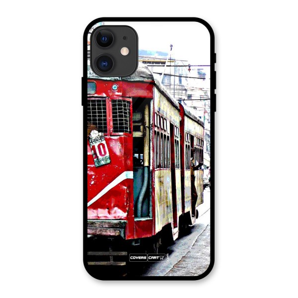 Vintage Citystyle Glass Back Case for iPhone 11