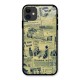 Vintage Newspaper Cutouts Glass Back Case for iPhone 11
