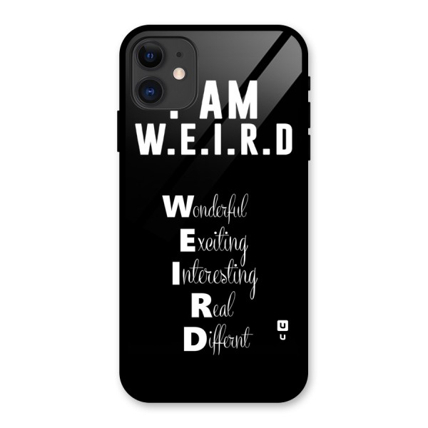 Weird Me Glass Back Case for iPhone 11