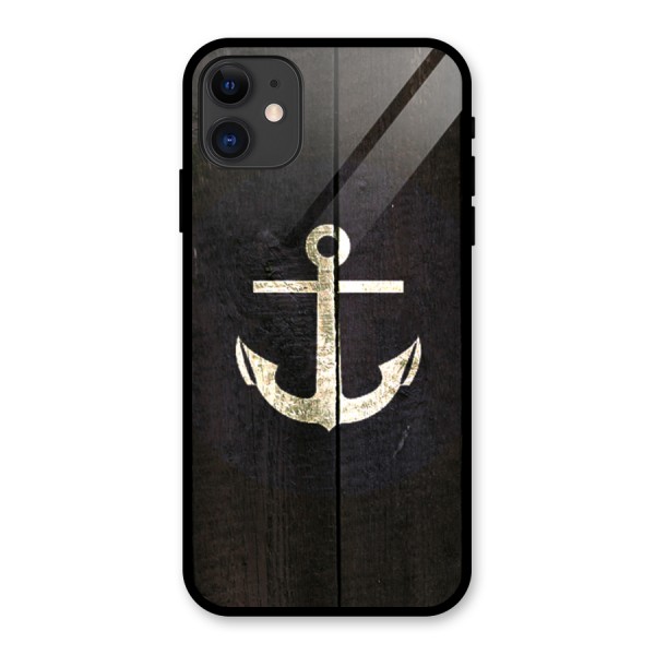 Wood Anchor Glass Back Case for iPhone 11