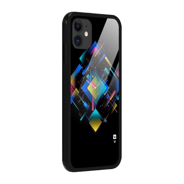 Abstract Clock Glass Back Case for iPhone 11