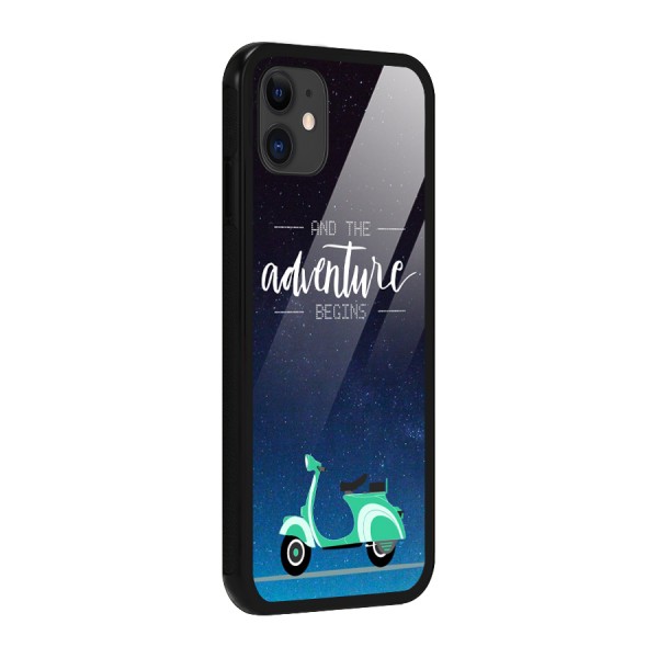 Adventure Scooter Glass Back Case for iPhone 11