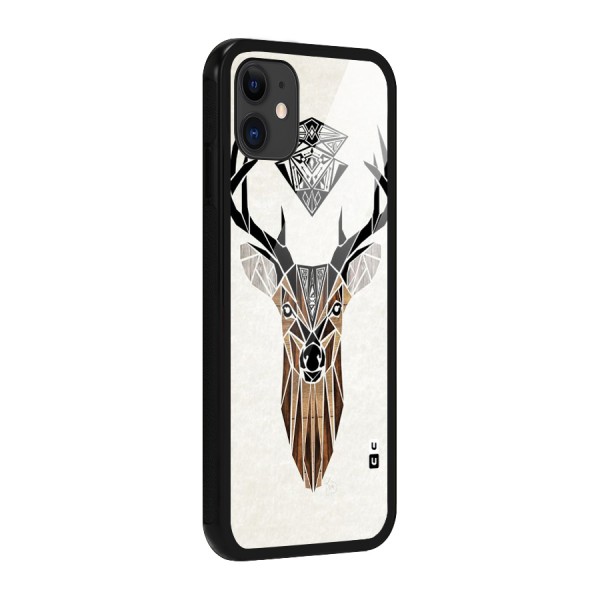 Aesthetic Deer Design Glass Back Case for iPhone 11