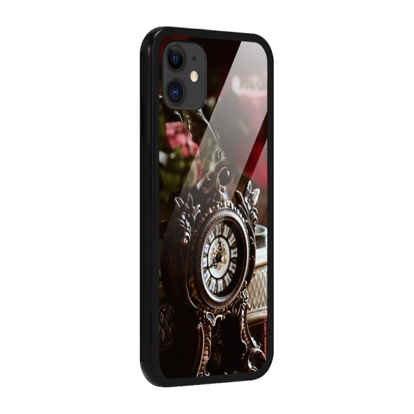 Ancient Clock Glass Back Case for iPhone 11