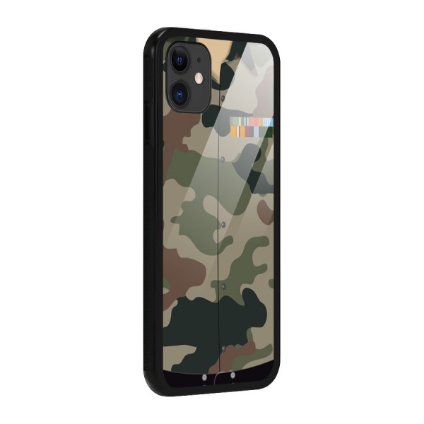 Army Uniform Glass Back Case for iPhone 11