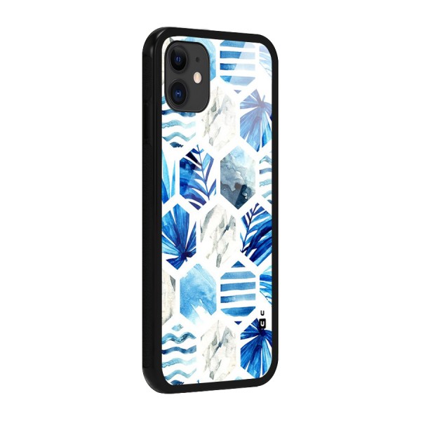 Beach Vibes Pentagon Design Glass Back Case for iPhone 11