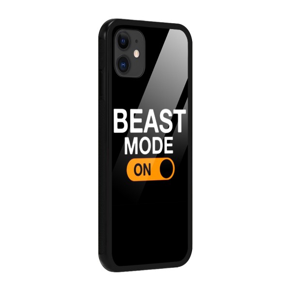 Beast Mode Switched On Glass Back Case for iPhone 11