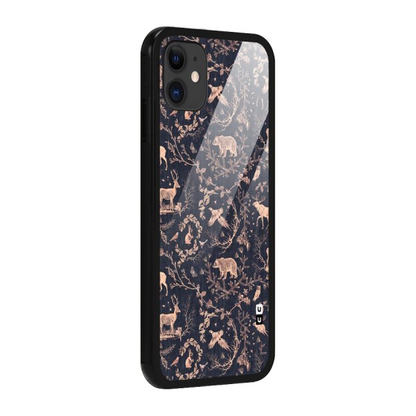 Beautiful Animal Design Glass Back Case for iPhone 11