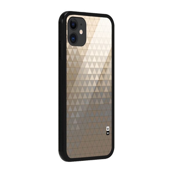 Beautiful Golden Pattern Glass Back Case for iPhone 11