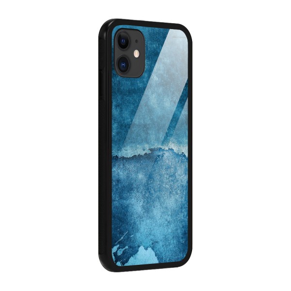 Blue Paint Wall Glass Back Case for iPhone 11