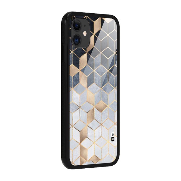 Blues And Golds Glass Back Case for iPhone 11