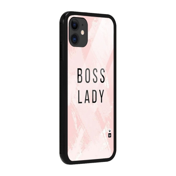 Boss Lady Pink Glass Back Case for iPhone 11