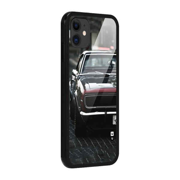 Class Vintage Car Glass Back Case for iPhone 11
