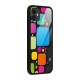 Color Boxes Abstract Glass Back Case for iPhone 11