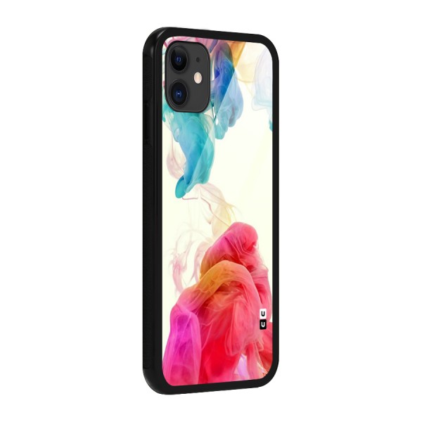 Colorful Splash Glass Back Case for iPhone 11