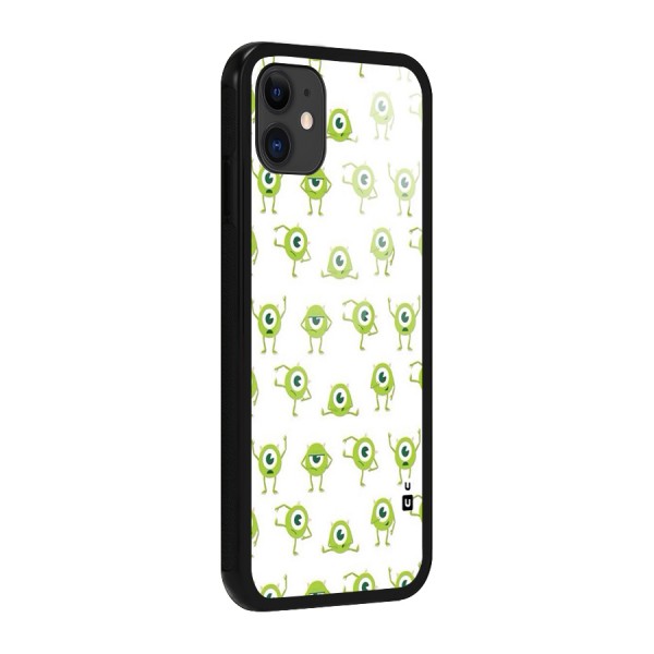 Crazy Green Maniac Glass Back Case for iPhone 11