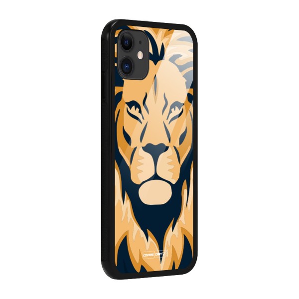 Designer Lion Glass Back Case for iPhone 11