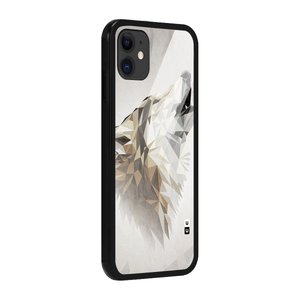 Diamond Wolf Glass Back Case for iPhone 11