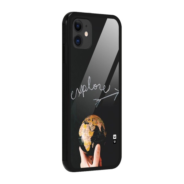 Explore World Glass Back Case for iPhone 11