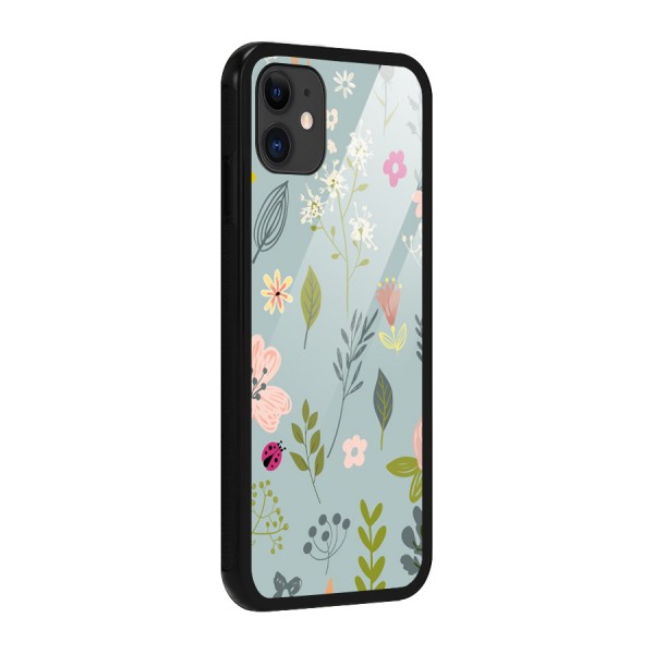 Flawless Flowers Glass Back Case for iPhone 11