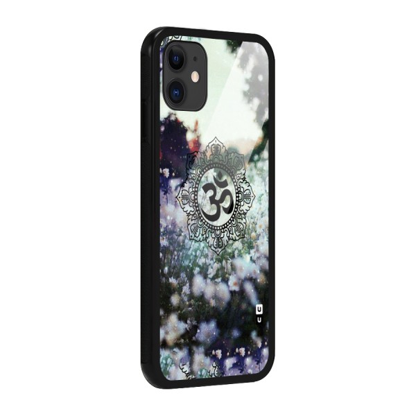 Floral Pray Glass Back Case for iPhone 11