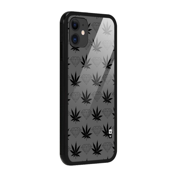 Grass Diamond Glass Back Case for iPhone 11