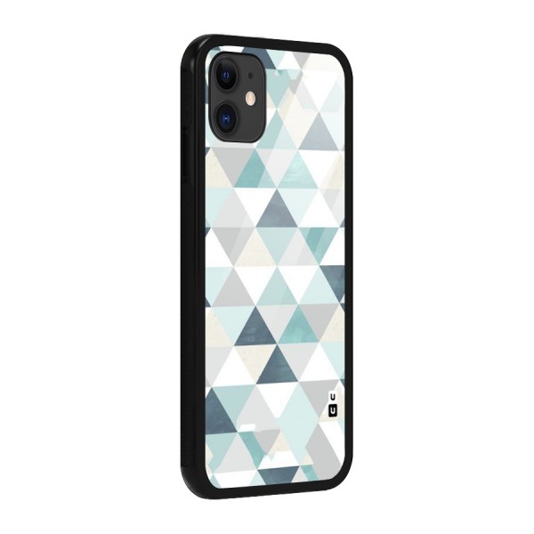 Green And Grey Pattern Glass Back Case for iPhone 11