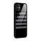 Grey Star Striped Pattern Glass Back Case for iPhone 11
