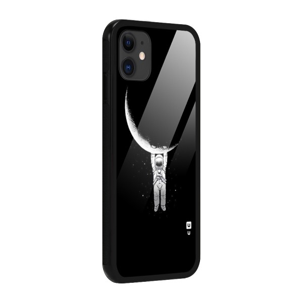 Hanging Astronaut Glass Back Case for iPhone 11