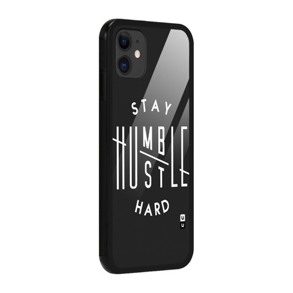 Hustle Hard Glass Back Case for iPhone 11