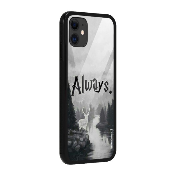 Invisible Deer Glass Back Case for iPhone 11
