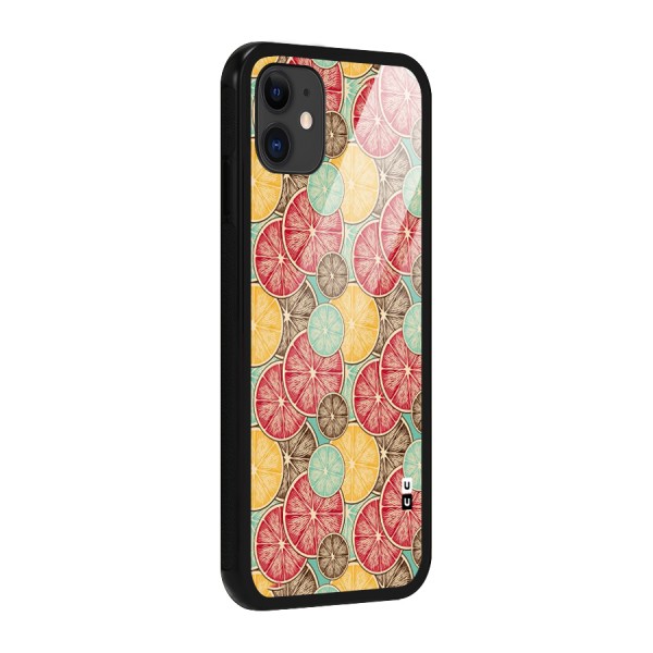 Juicy Pattern Glass Back Case for iPhone 11