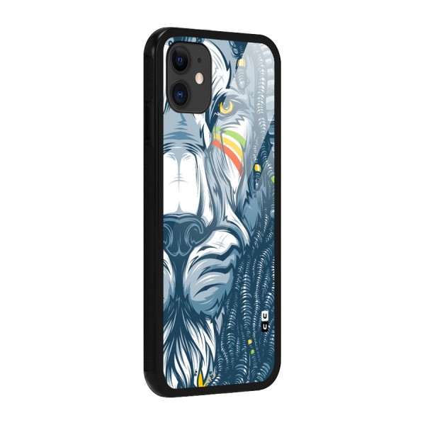 Lionic Face Glass Back Case for iPhone 11