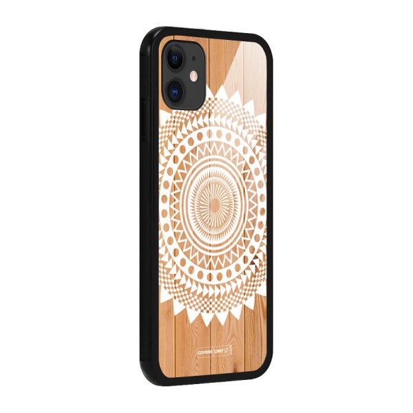 Mandala Design Glass Back Case for iPhone 11