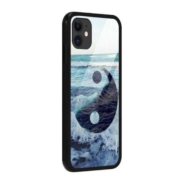 Oceanic Peace Design Glass Back Case for iPhone 11
