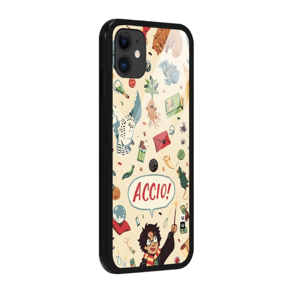 Owl Letter Glass Back Case for iPhone 11