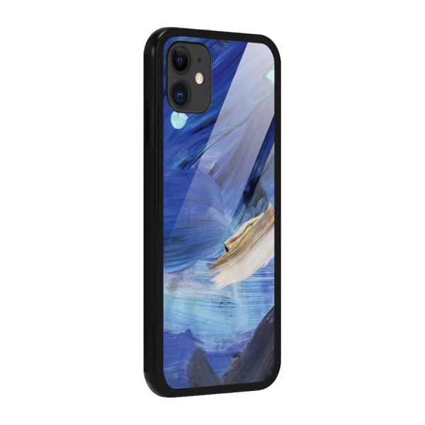 Paint Brush Strokes Glass Back Case for iPhone 11